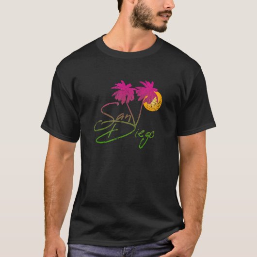 Perfect San Diego California Lover Palm Trees Gif Tシャツ (正面)
