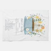 Perfect Scones Tea Towel Recipe Kitchen Wall Art キッチンタオル (横)