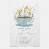 Perfect Scones Tea Towel Recipe Kitchen Wall Art キッチンタオル (縦)