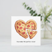 Perfect Slice Valentines Day Holiday カード (スタンド正面)