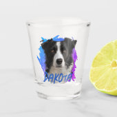 Perfect Stocking Stuffer Border Collie Dog Photo   ショットグラス (正面)