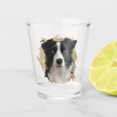Perfect Stocking Stuffer Border Collie Dog Photo ショットグラス (正面)