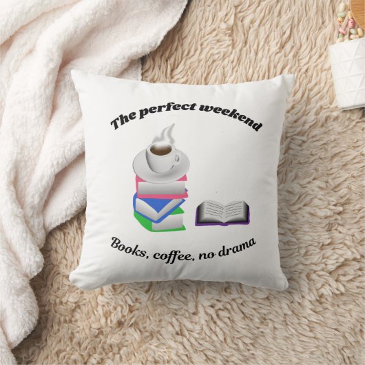 Perfect weekend-Books, coffee no drama クッション (ブランケット)