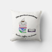 Perfect weekend-Books, coffee no drama クッション (正面)