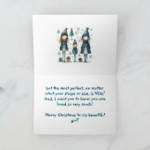 PERFECT YOU DAUGHTER CHRISTMAS CARD サンキューカード (内部)