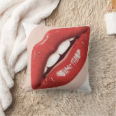 Perfectly Beautiful Lips on a Valentines Day  クッション (ブランケット)