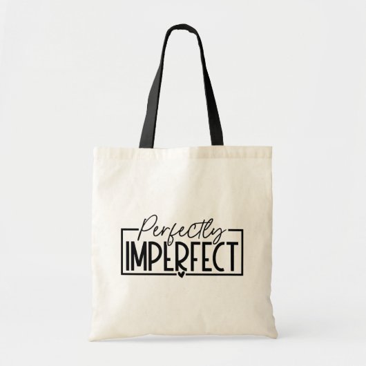 Perfectly Imperfect トートバッグ (正面)