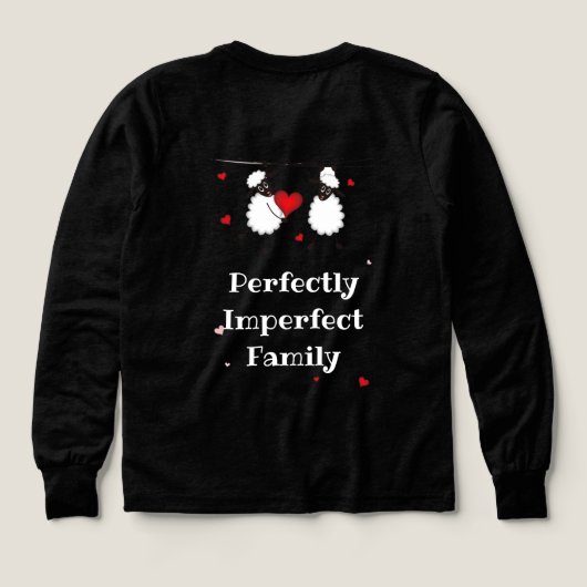 Perfectly Imperfect Family Love Quote Art (デザイン背面)