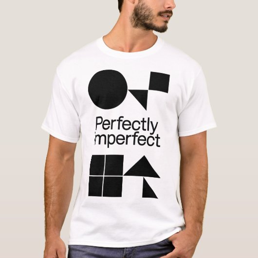 Perfectly Imperfect - Geometric Harmony Tシャツ (正面)
