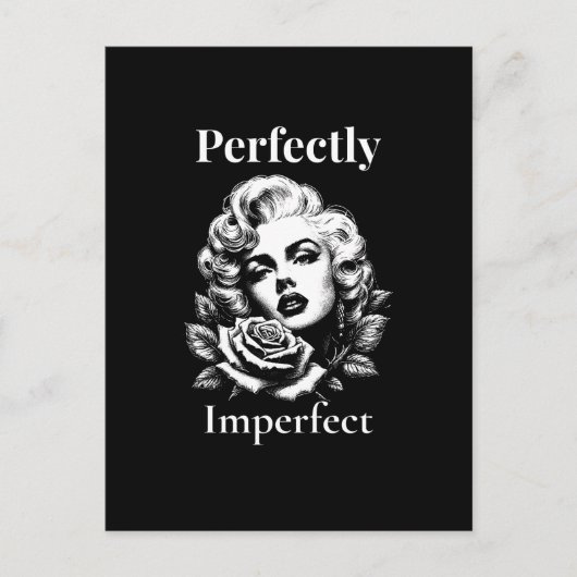 Perfectly Imperfect – Marilyn Noir ポストカード (正面)
