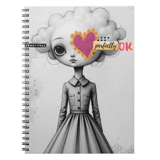 Perfectly Ok Portrait Notebook Journal ノートブック (正面)