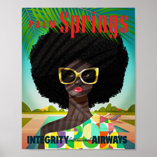 Perfectly Palm Springs Art Print ポスター (正面)