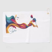 Perfekt für's Birdie, ein Golftuch für alle Fälle! ゴルフタオル (横)