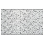 perfekt und einzigartig schwarz Handschrift ファブリック (ファットクウォーター)