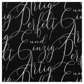 perfekt und einzigartig weiß Handschrift ファブリック (クローズアップ)