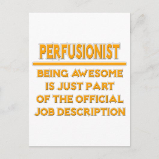 perfionist ..ジョブの説明 ポストカード (正面)