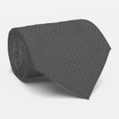 Perforated Gray Leather's Digital Print ネクタイ (ロール)