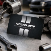 Performance Auto Shop Racing Stripes Black 名刺