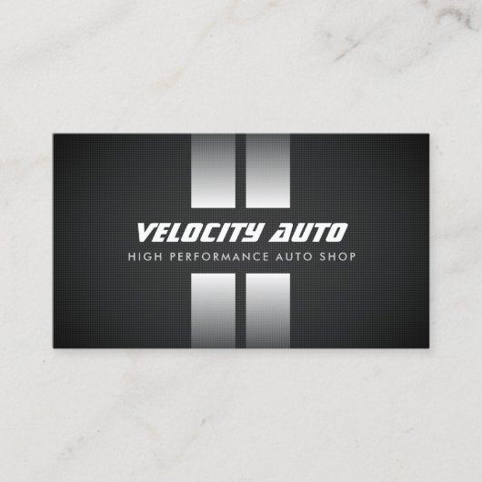 Performance Auto Shop Racing Stripes Black 名刺 (正面)