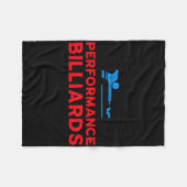 Performance Billiards Logo - Pool Player  フリースブランケット (正面(横))