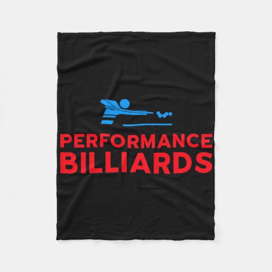 Performance Billiards Logo - Pool Player  フリースブランケット (正面)