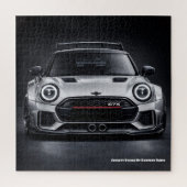 Performance Hatchback Front View Automotive Art Pr ジグソーパズル (縦)