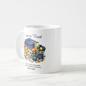 🎓Performing Arts Graduate Custom Name & Degree コーヒーマグカップ (正面左)