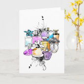 Perfumes Art カード (黄色い花)