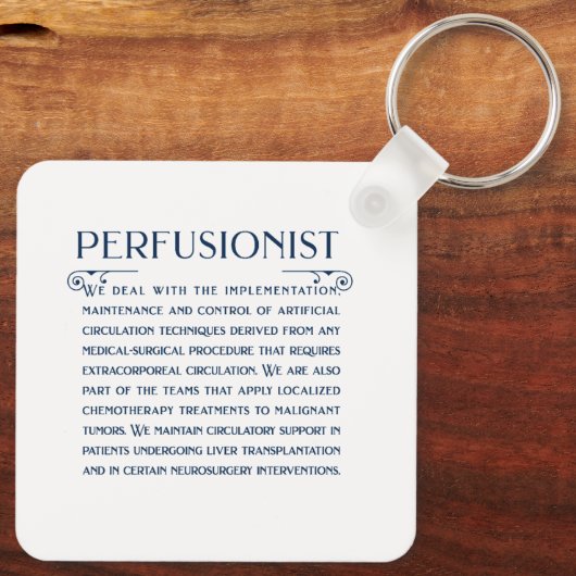perfusionistが行うこと キーホルダー (裏面)