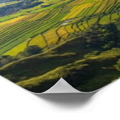 Pergasingan Hill Sunrise Rinjani View Wall Art ポスター (角)