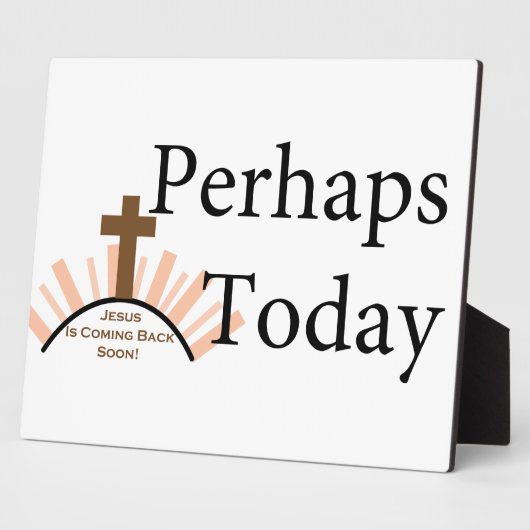 Perhaps Today - on White フォトプラーク (側面)