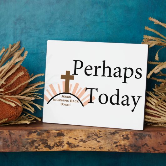 Perhaps Today - on White フォトプラーク (側面)
