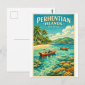Perhentian Islands, Malaysia, in a vibrant ポストカード (正面/裏面)
