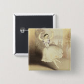 PeriのバレエのCarlotta Grisi (1819-99年) 缶バッジ (正面&裏面)