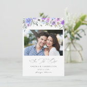 Peri & Purpleフローラ日付写真の保存 セーブザデート (スタンド正面)