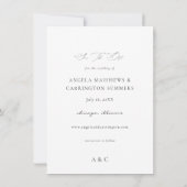 Peri & Purpleフローラ日付写真の保存 セーブザデート (裏面)