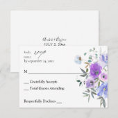 Peri & Purpleフローラno Meal RSVP (正面/裏面)