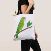 Perico verde del trópico トートバッグ (クローズアップ)