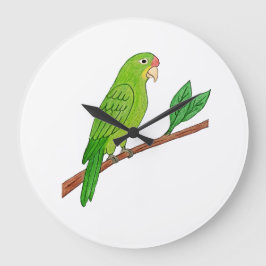 Perico verde del trópico ラージ壁時計