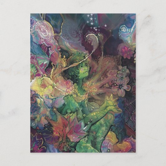 PeridotとDewdrop Friend*** ポストカード (正面)