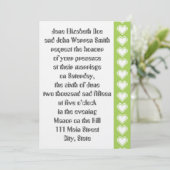 Peridot結婚式招待状の8ビットハート 招待状 (スタンド正面)