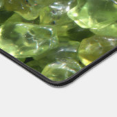 Peridot Birthstone Monogram Personalized Name デスクマット (コーナー)