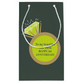 Peridot First結婚の1周年のお願い スモールペーパーバッグ (裏面)