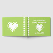 Peridot Guest Bookの8ビットハート ゲストブック (全面)