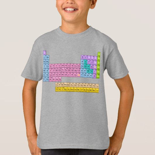 PERIODICテーブルおもしろいグラフィックT型 Tシャツ (正面)