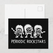 Periodic Rockstars Chemistry Humor ポストカード (正面/裏面)