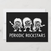 Periodic Rockstars Chemistry Humor 招待状 (正面)