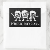 Periodic Rockstars Chemistry Humor 長方形シール (バッグ)