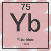 Periodic Tableステッカー – イッテルビウム シール (正面)