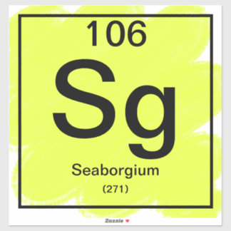 Periodic Tableステッカー – シーボーギウム シール